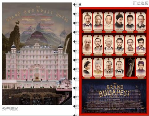 布达佩斯大饭店电影海报设计